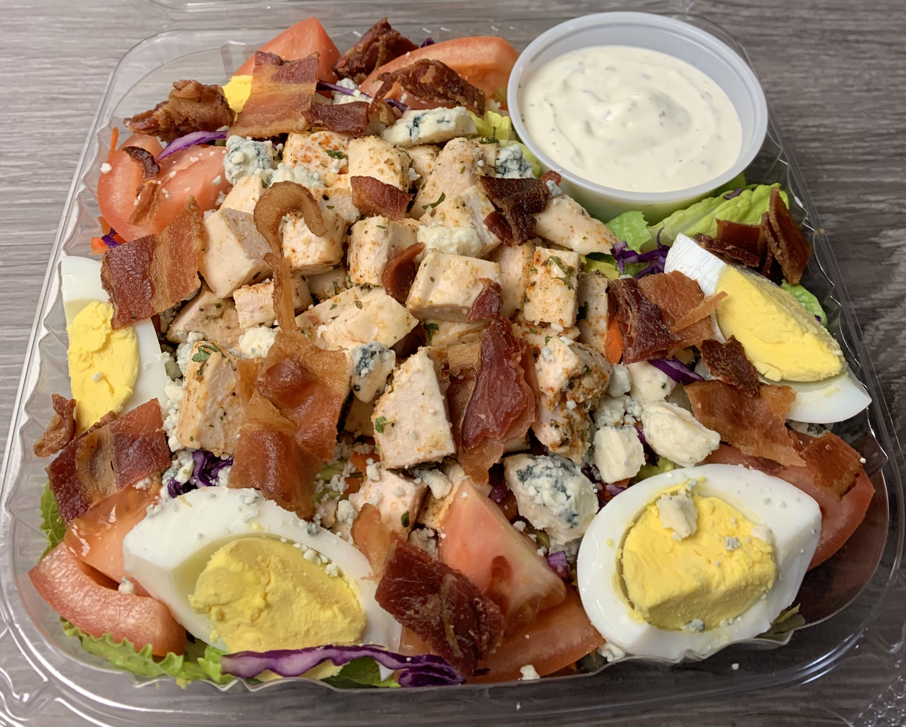 Order Cobb Salad food online from Fountain Cafe store, Oakland on bringmethat.com
