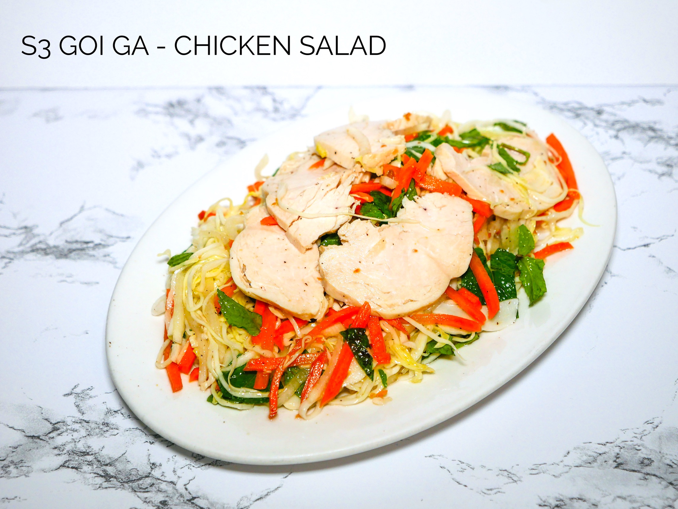 Order Chicken Cabbage Salad - Goi Ga food online from Pho Thien Vietnamese Kitchen store, Naperville on bringmethat.com