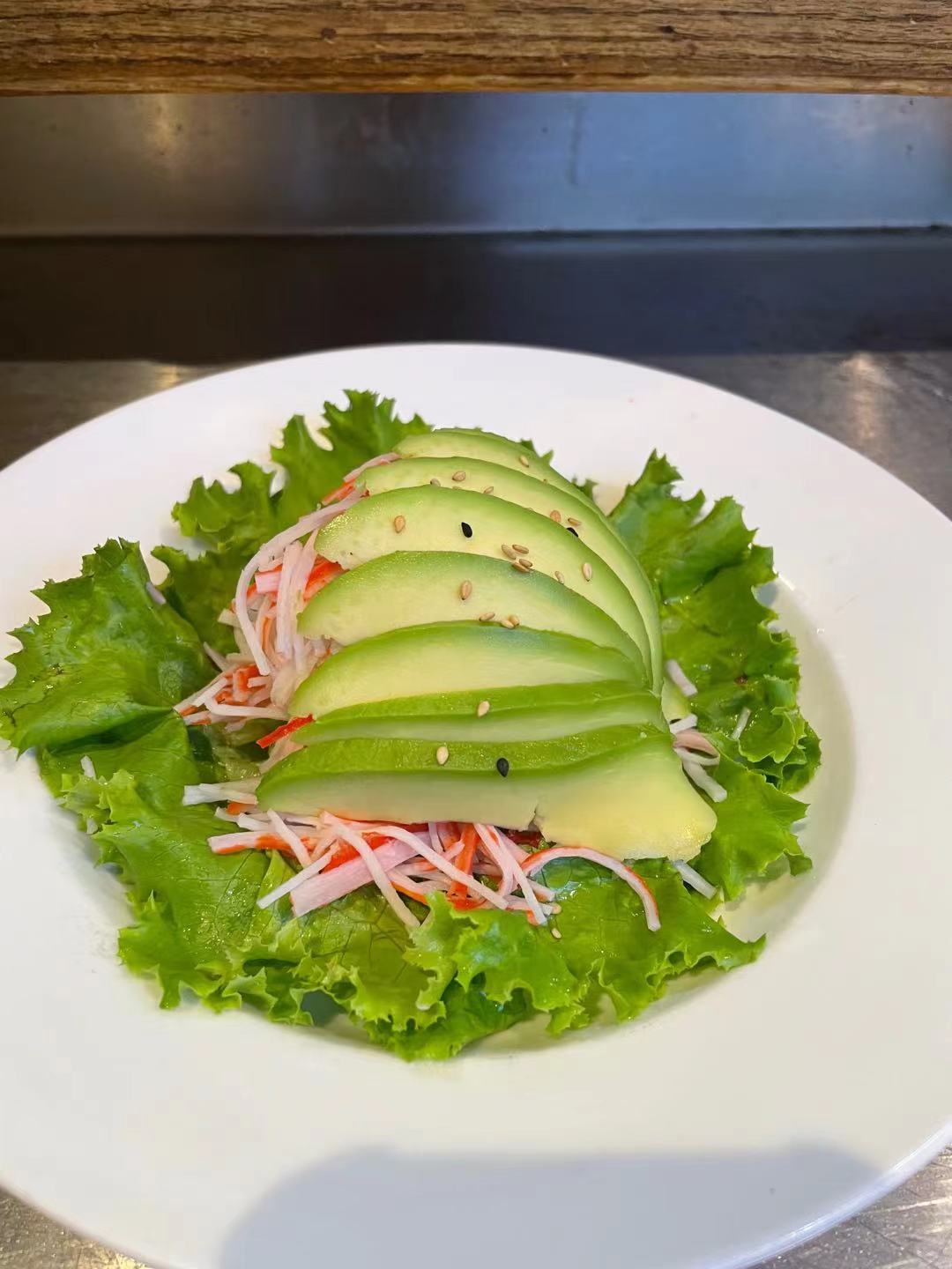 Order 6.mango kani avocado Salad food online from Izu Sushi Asian fusion store, Lansdale on bringmethat.com