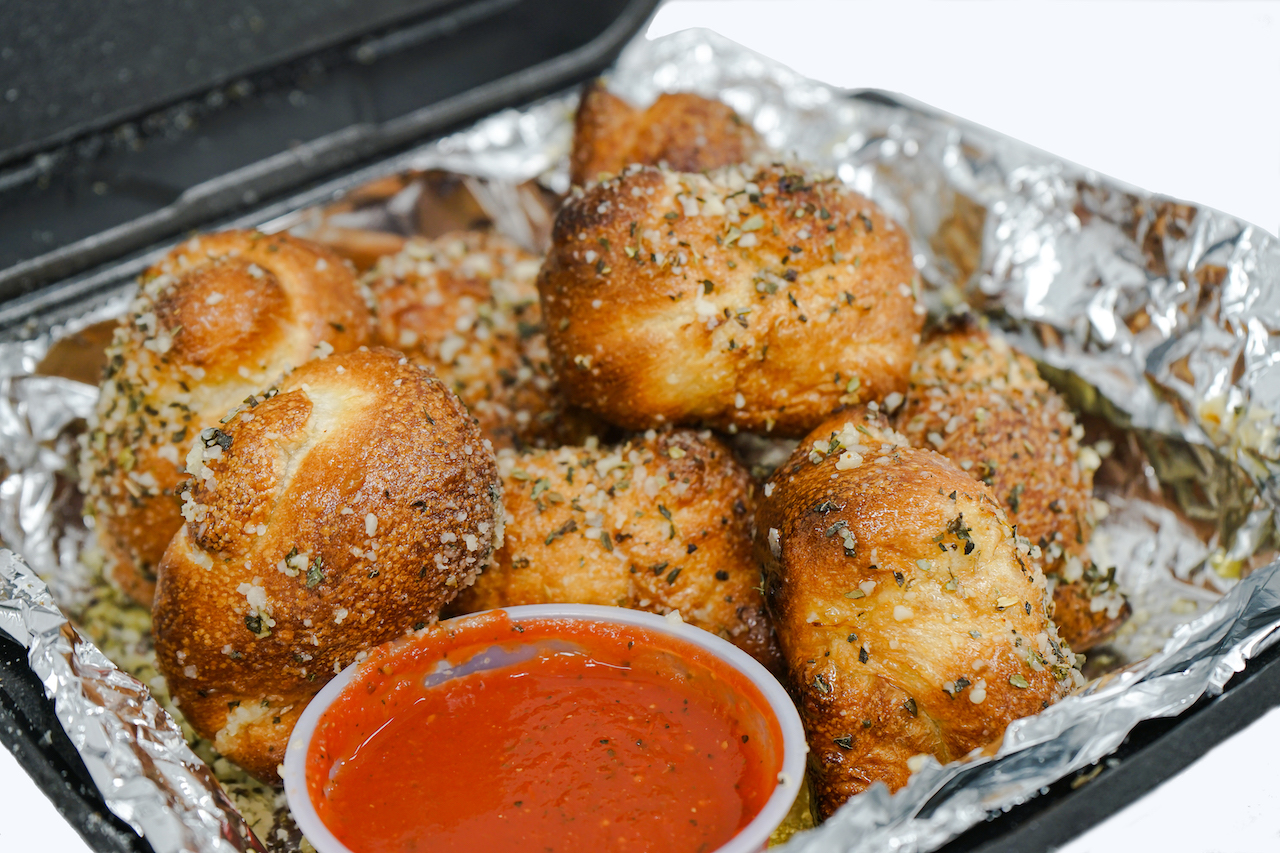 Order Garlic Knots food online from Chanello's Pizza store, Portsmouth on bringmethat.com