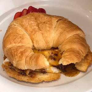 Order Maple Bacon Croissant food online from Rachel's Cafe store, Wakefield on bringmethat.com