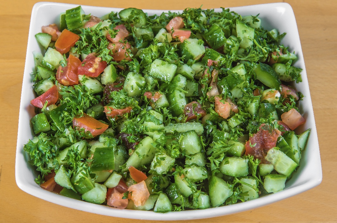 Order Shirazi Salad food online from Pita Cafe store, Los Angeles on bringmethat.com