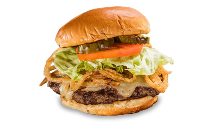 Order Jacked-N-Stacked Burger food online from Famous Dave store, Fresno on bringmethat.com