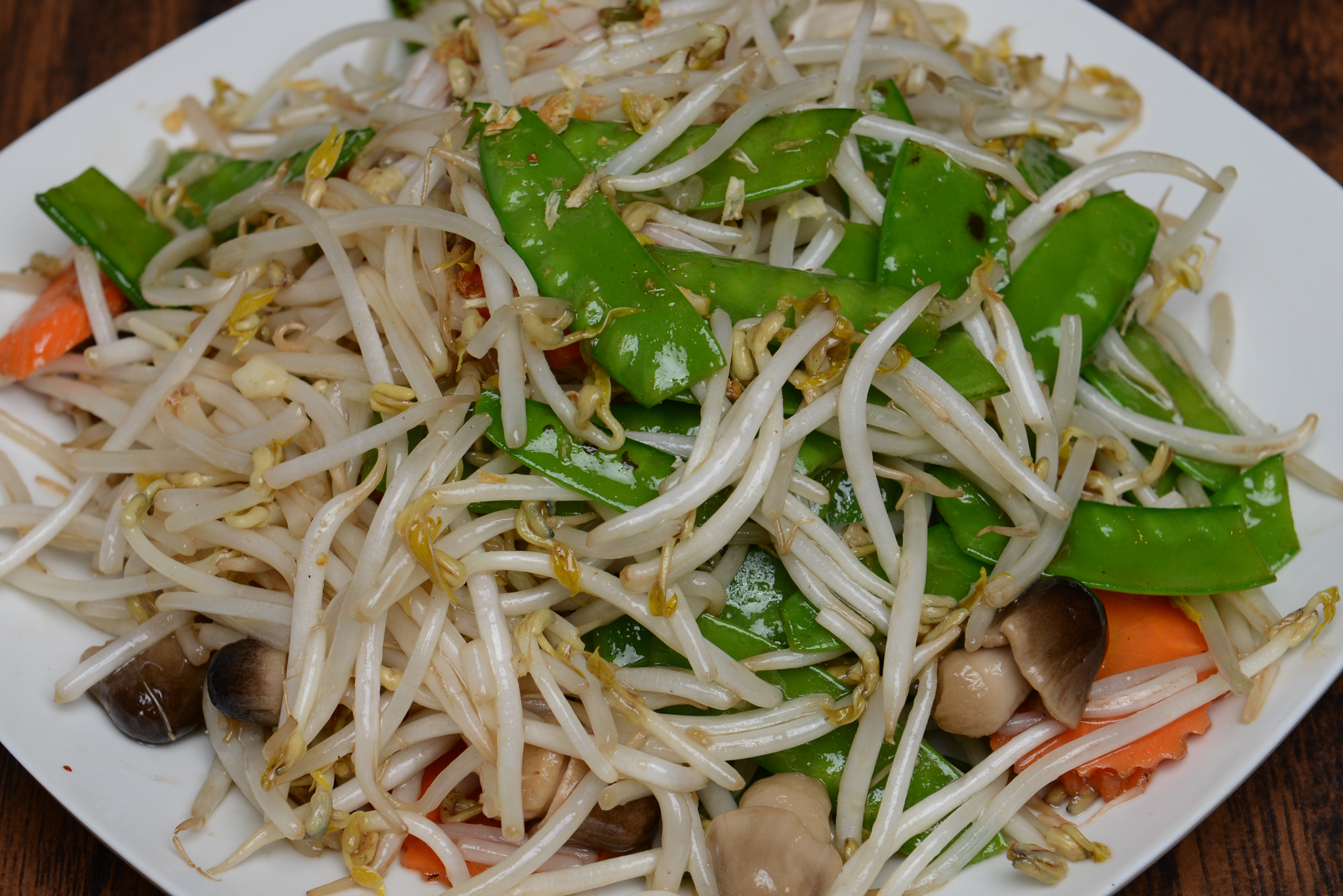 Order 63. Sauteed Snow Peas with Bean Sprouts and tofu food online from Rincome store, Northridge on bringmethat.com