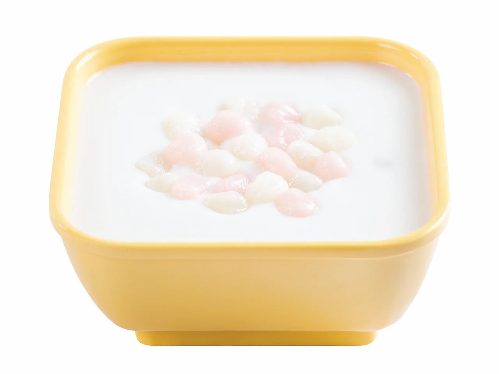 Order R7. Almond Soup & Mini Glutinous Rice Balls - 杏仁茶小丸子 food online from Sweethoney Dessert store, Artesia on bringmethat.com