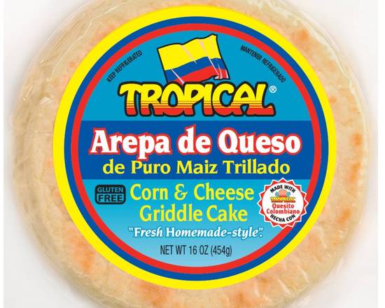 Order Tropical Arepa De Queso (16 oz) food online from Ctown Supermarkets store, Uniondale on bringmethat.com