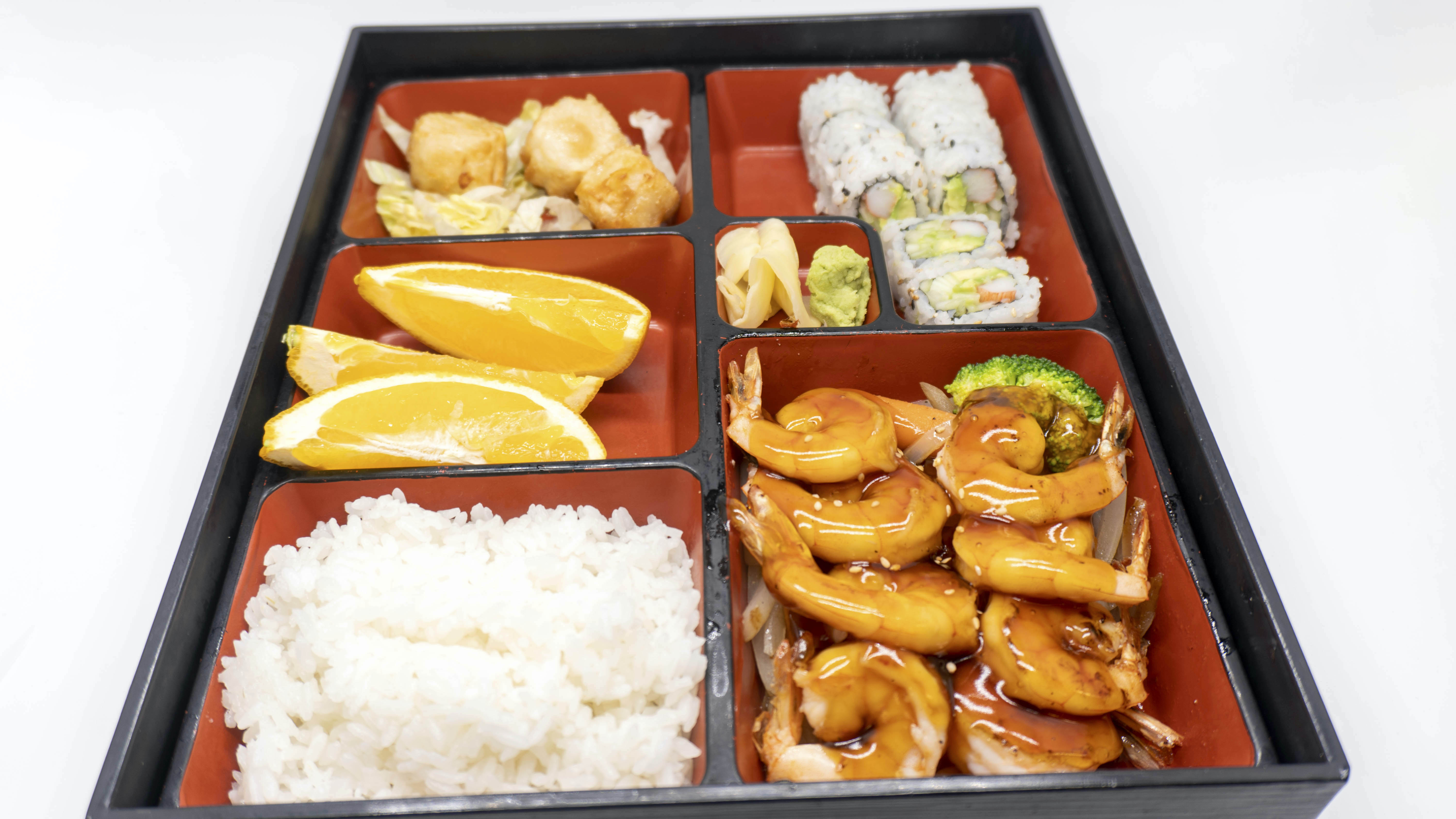 Order Teriyaki Shrimp Bento Box food online from Mizu Japanese Restaurant store, Niles on bringmethat.com