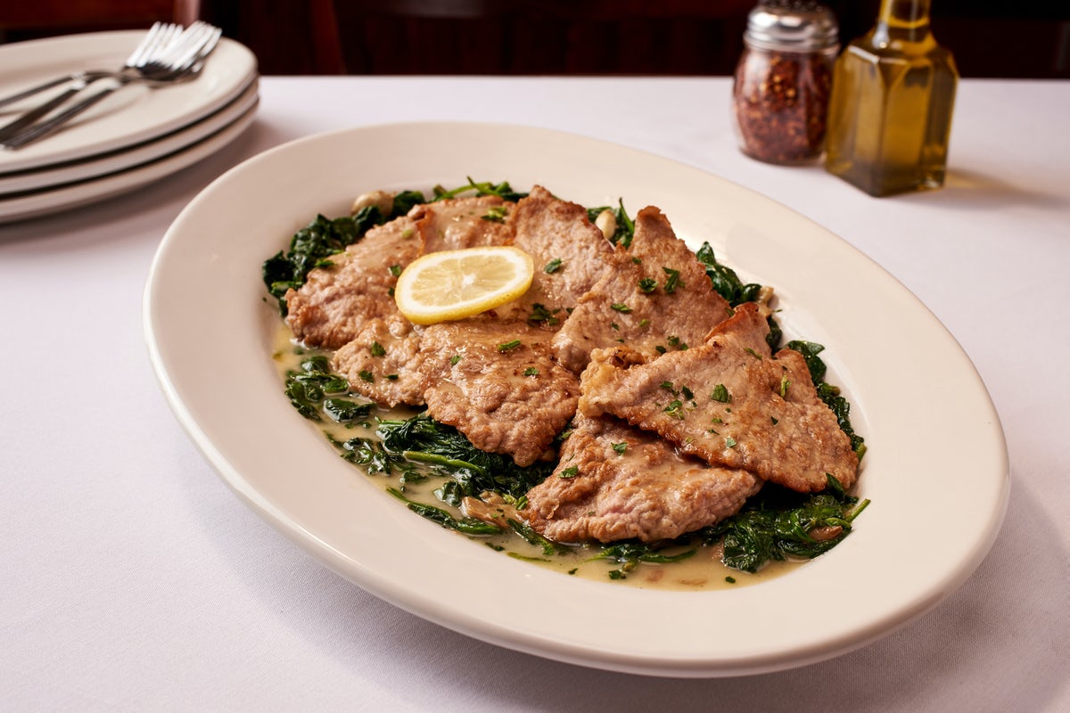 Order Veal Scaloppine W/ Lemon & Butter food online from Carmine's store, Atlantic City on bringmethat.com
