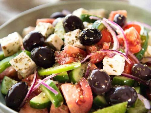 Order Greek Salad food online from Midtown Pizza store, Dallas on bringmethat.com