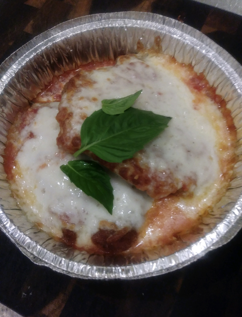 Order Chicken cutlet Parm plate  food online from Nola Mia Gelato Cafe store, New Orleans on bringmethat.com