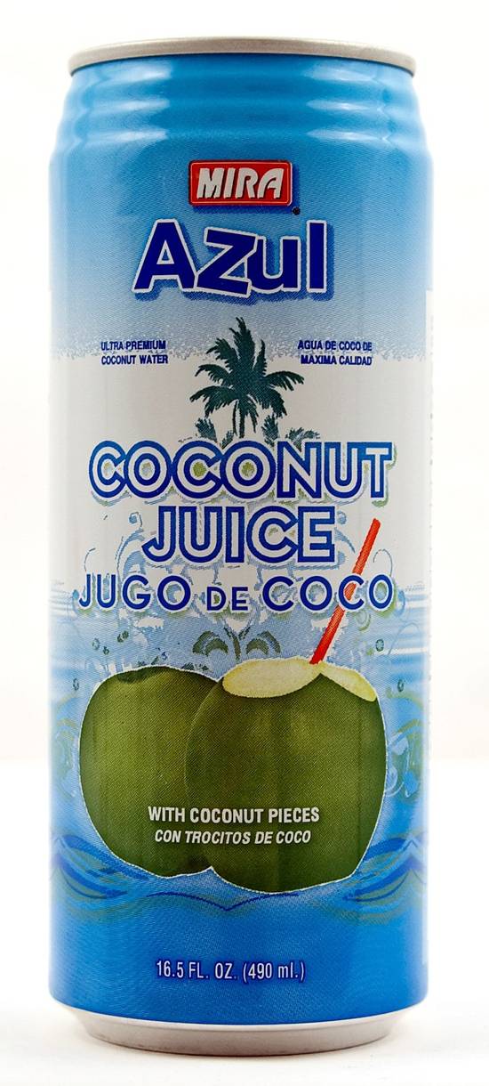 Order Mira Azul Coconut Water With Pulp Juice Can food online from Exxon Food Mart store, Port Huron on bringmethat.com