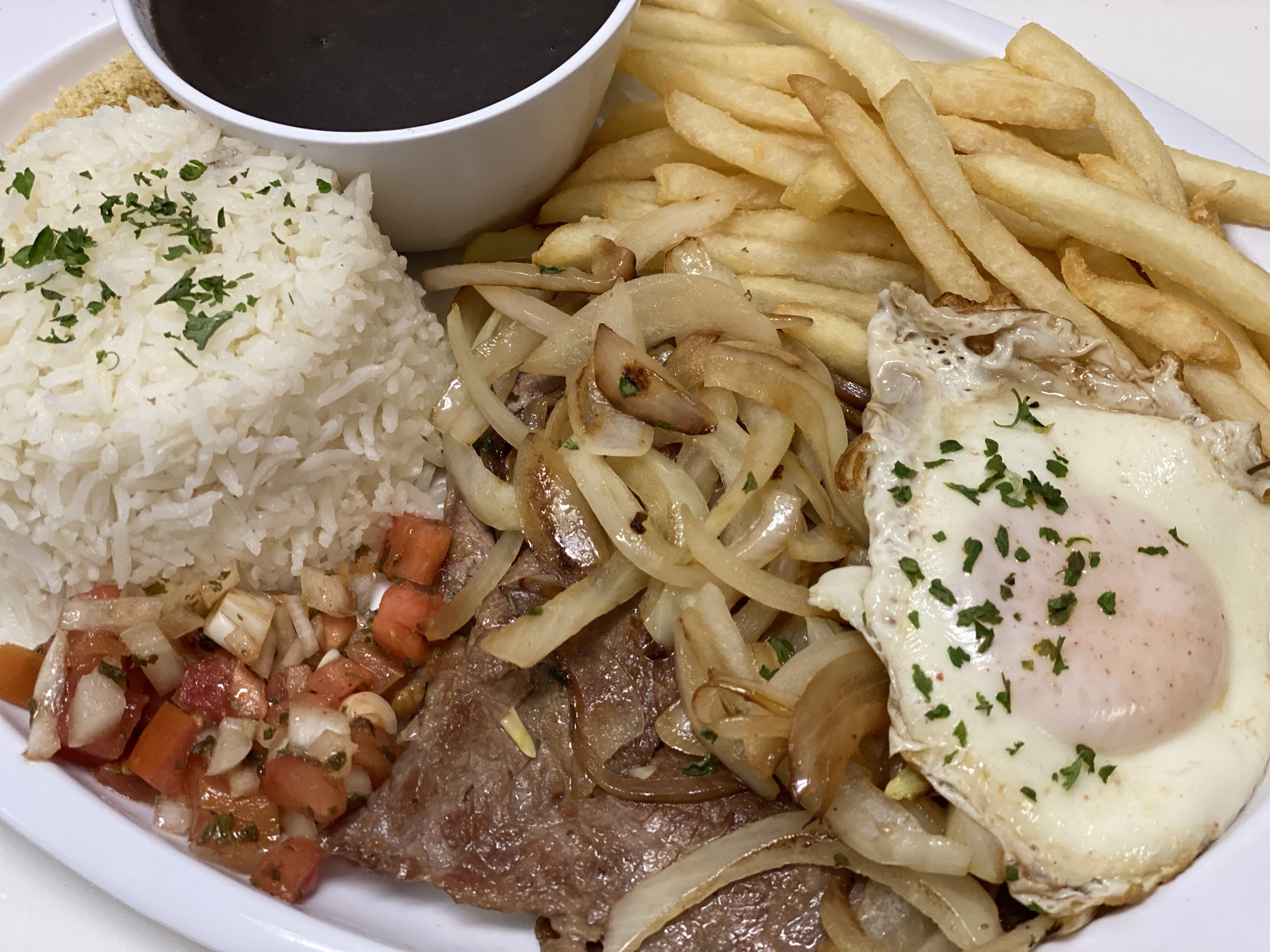 Order Beef Smothered with Grilled Onions food online from Brazilian Plate House store, Torrance on bringmethat.com