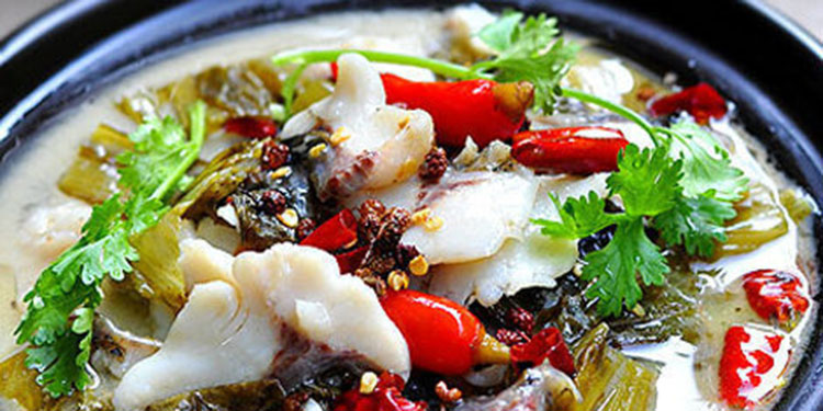 Order K20. Fresh Fish With Pickled Vegetables 酸菜鱼 food online from Kongpao Palace store, Newark on bringmethat.com