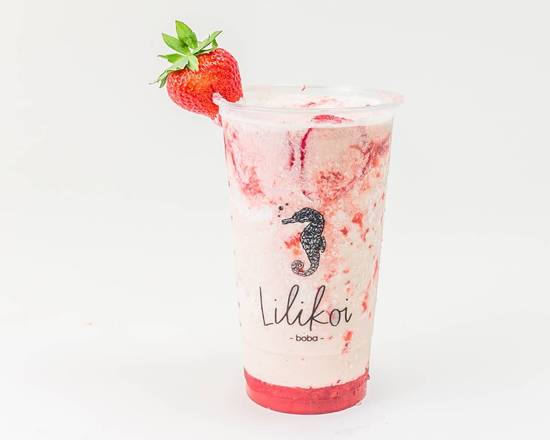 Order Strawberry Horchata Smoothie food online from Lilikoi Boba store, Cupertino on bringmethat.com