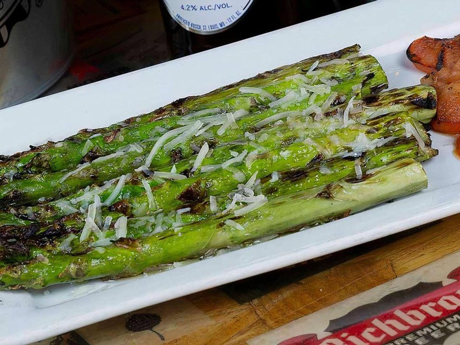 Order Grilled Asparagus Spears food online from Cold Beers & Cheeseburgers store, Peoria on bringmethat.com