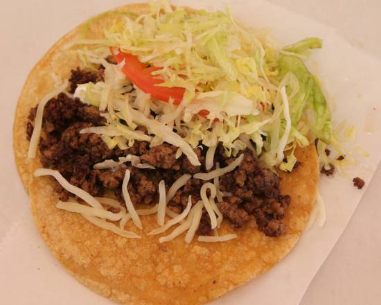 Order Beef taco   浪   food online from Petey's Restaurant store, Chicago on bringmethat.com