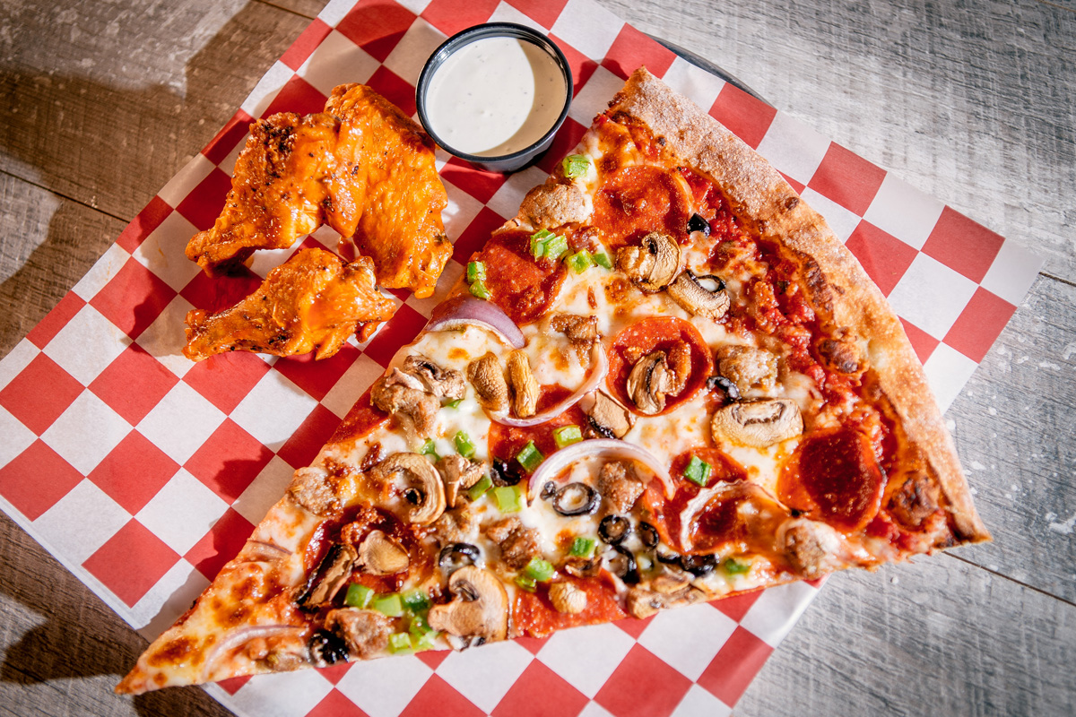 Order Slice and 3 Boneless Wings Combo food online from Parry Sliceria & Taps store, Colorado Springs on bringmethat.com