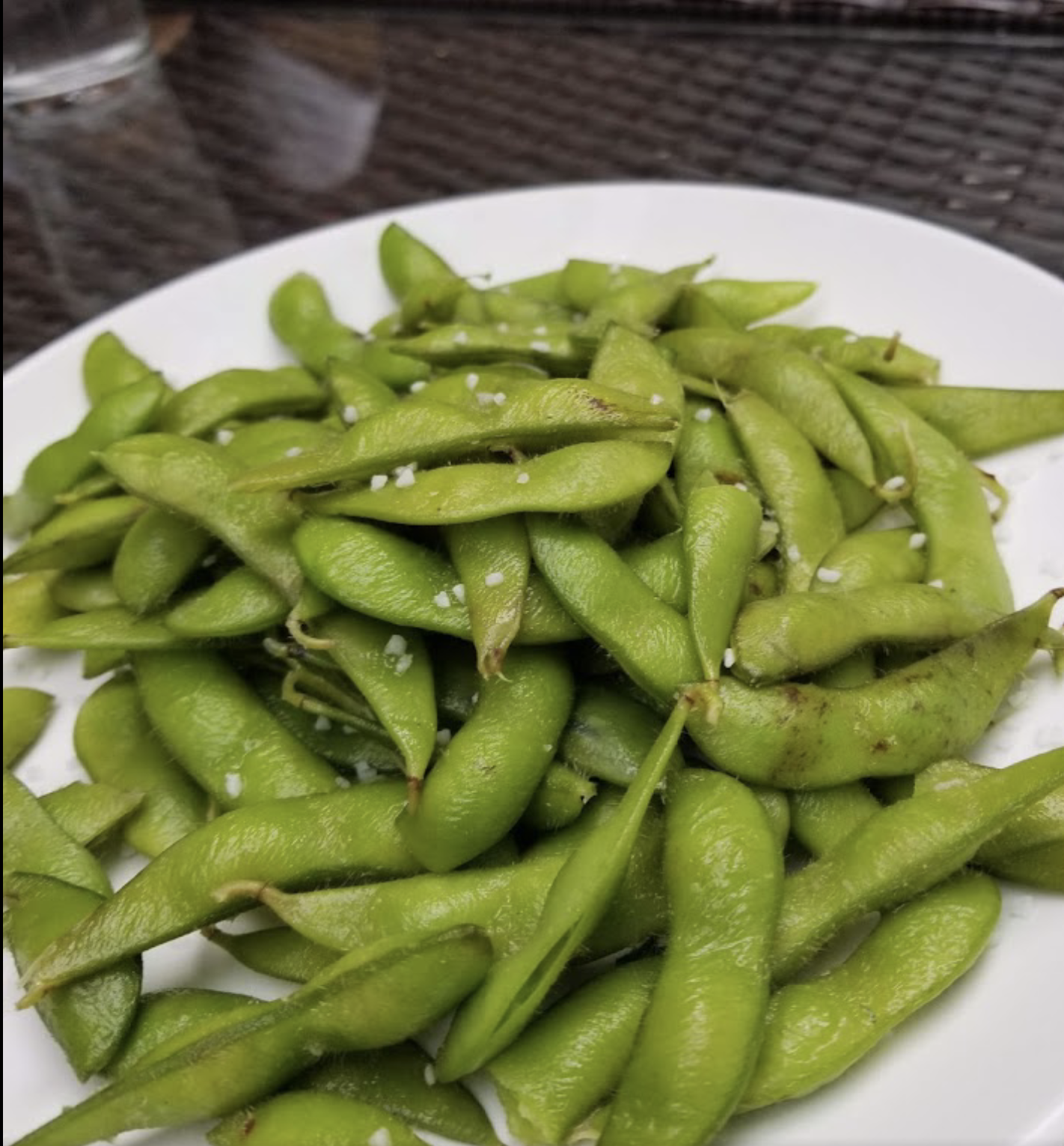 Order Steamed Edamame food online from Maggie McFly's Restaurant store, Middlebury on bringmethat.com