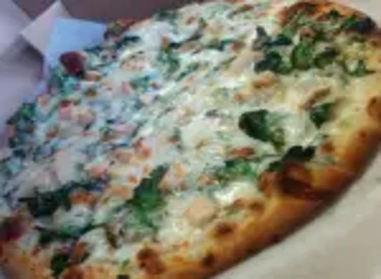 Order Popeyes White Pie - Small 10'' (4 Slices) food online from Fat Tomato Pizza store, Harbor City on bringmethat.com