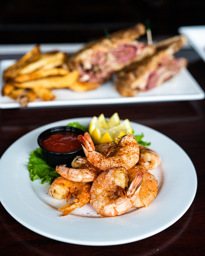 Order 1/2lb Spiced Shrimp food online from Quincy South Bar & Grille store, Rockville on bringmethat.com