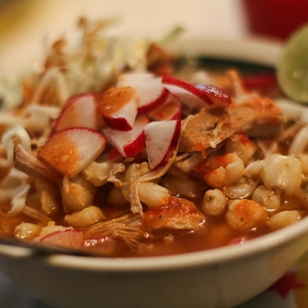 Order Pozole Soup food online from Bandido Hideout store, Albuquerque on bringmethat.com