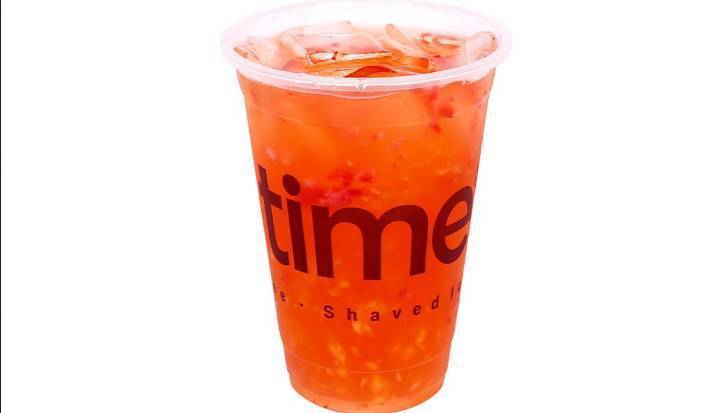 Order Peach Strawberry Iced Tea food online from Boba Time store, Glendale on bringmethat.com