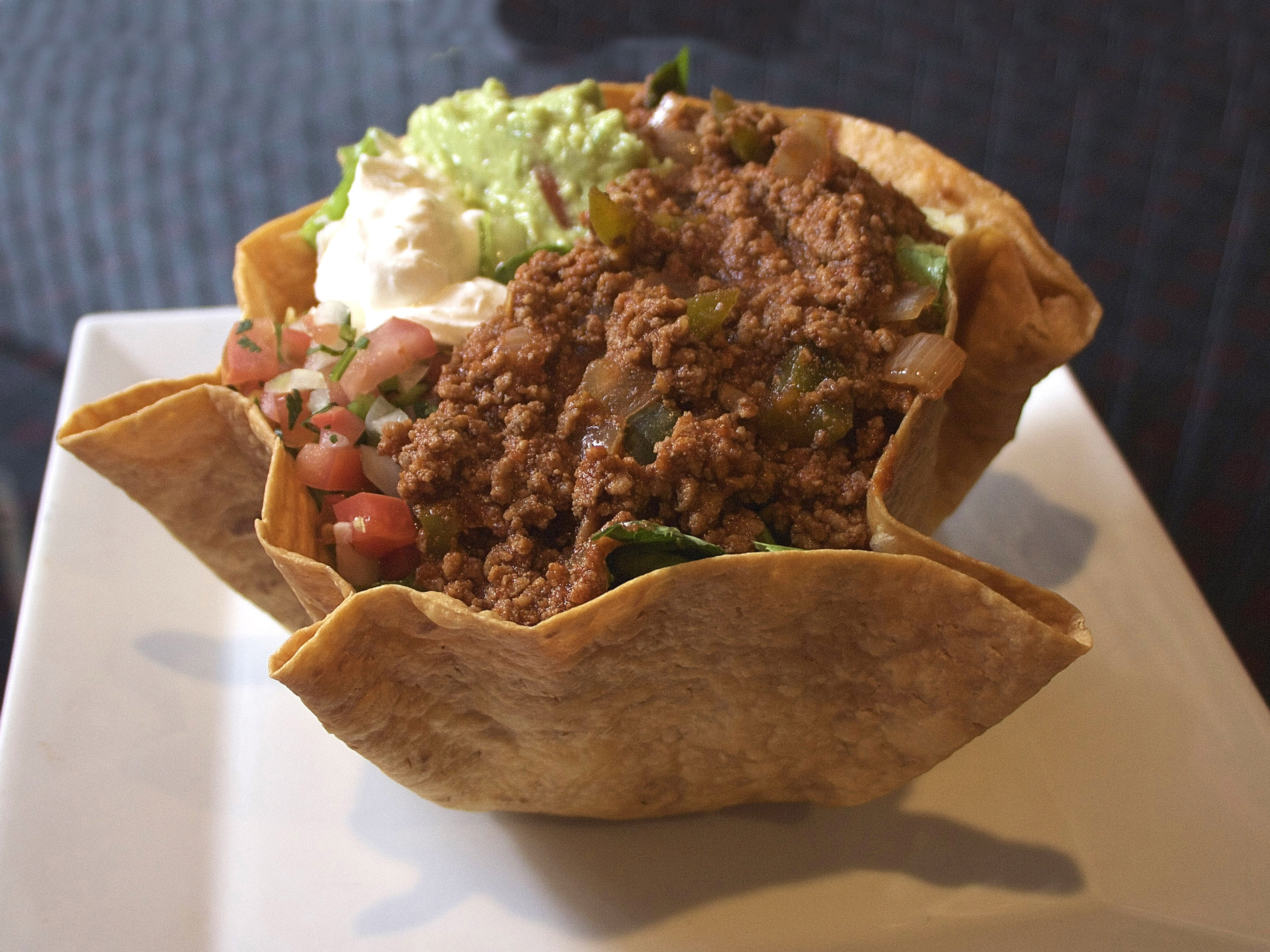 Order Taco Salad food online from Mi Rancho Mexican Restaurant store, Hackensack on bringmethat.com