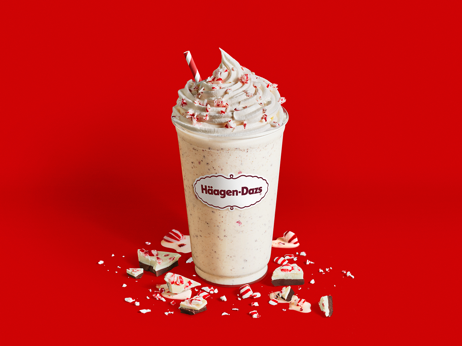 Order Peppermint Bark Shake food online from Häagen-Dazs store, Kennesaw on bringmethat.com