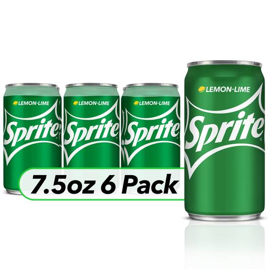 Order Sprite Lemon Lime Soda 7.5 oz Cans (7.5 oz x 6 ct) food online from Rite Aid store, Ojai on bringmethat.com