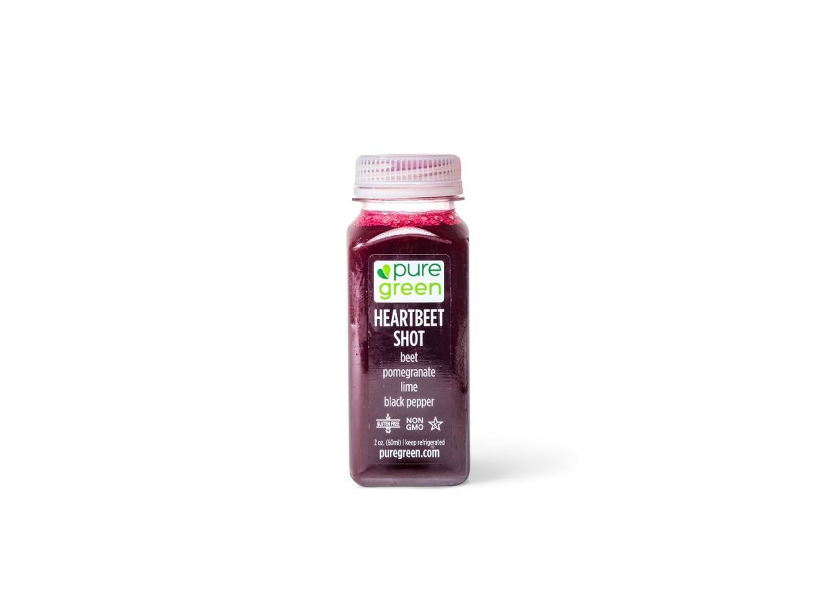 Order Heartbeet, Cold Pressed Shot (Recovery) food online from Pure Green store, Brooklyn on bringmethat.com