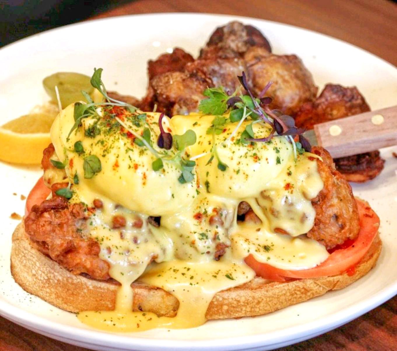 Order Country Benedict food online from Kitchen Story store, Oakland on bringmethat.com