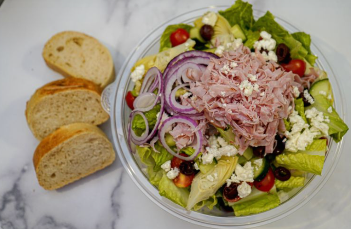 Order Large Greek Salad food online from Sourdough & Co store, Atwater on bringmethat.com