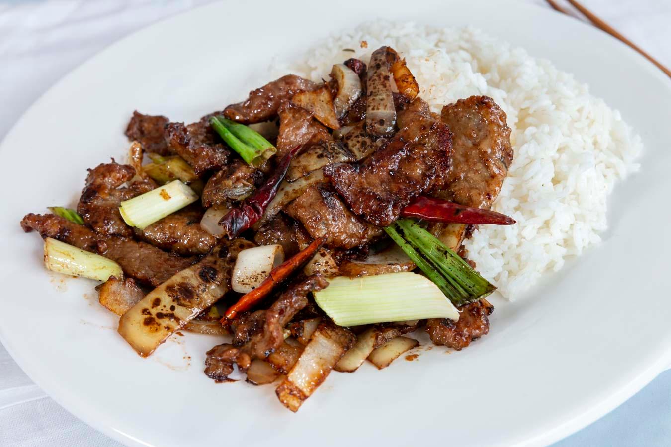 Order Mongolian Beef food online from Hong Kong Delight store, Chicago on bringmethat.com