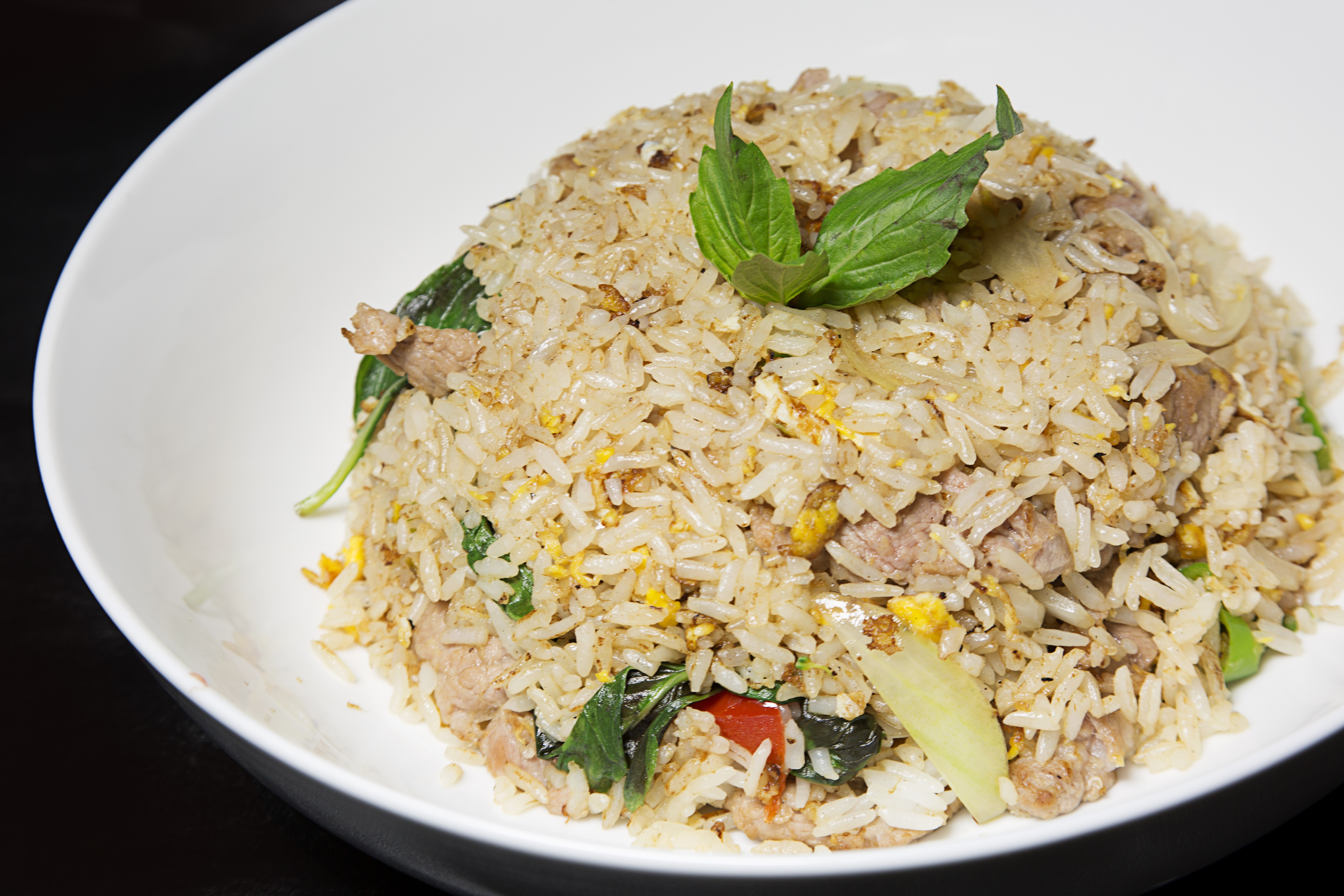 Order Spicy Basil Fried Rice food online from Sweet Basil store, Woodside on bringmethat.com
