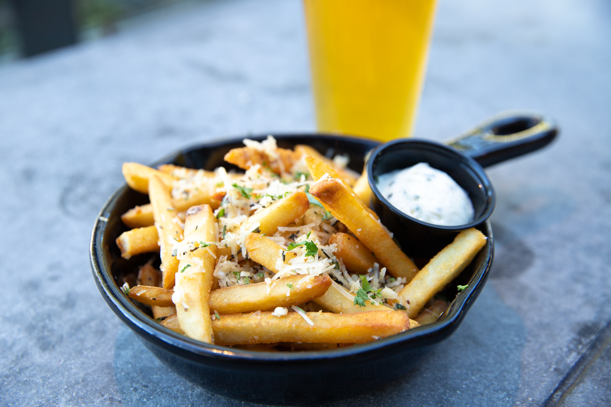 Order Double Truffle Fries food online from Karl Strauss Brewing Company store, Costa Mesa on bringmethat.com