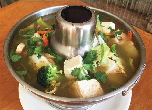 Order A1. Tom Yum Vegetable and Tofu Soup food online from Thai Rama Restaurant store, Torrance on bringmethat.com