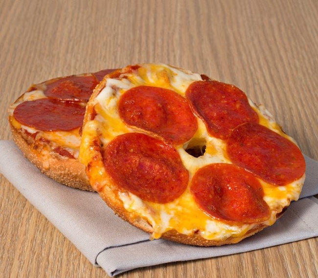 Order Pepperoni Pizza Bagel food online from Einstein Bagels store, Las Vegas on bringmethat.com