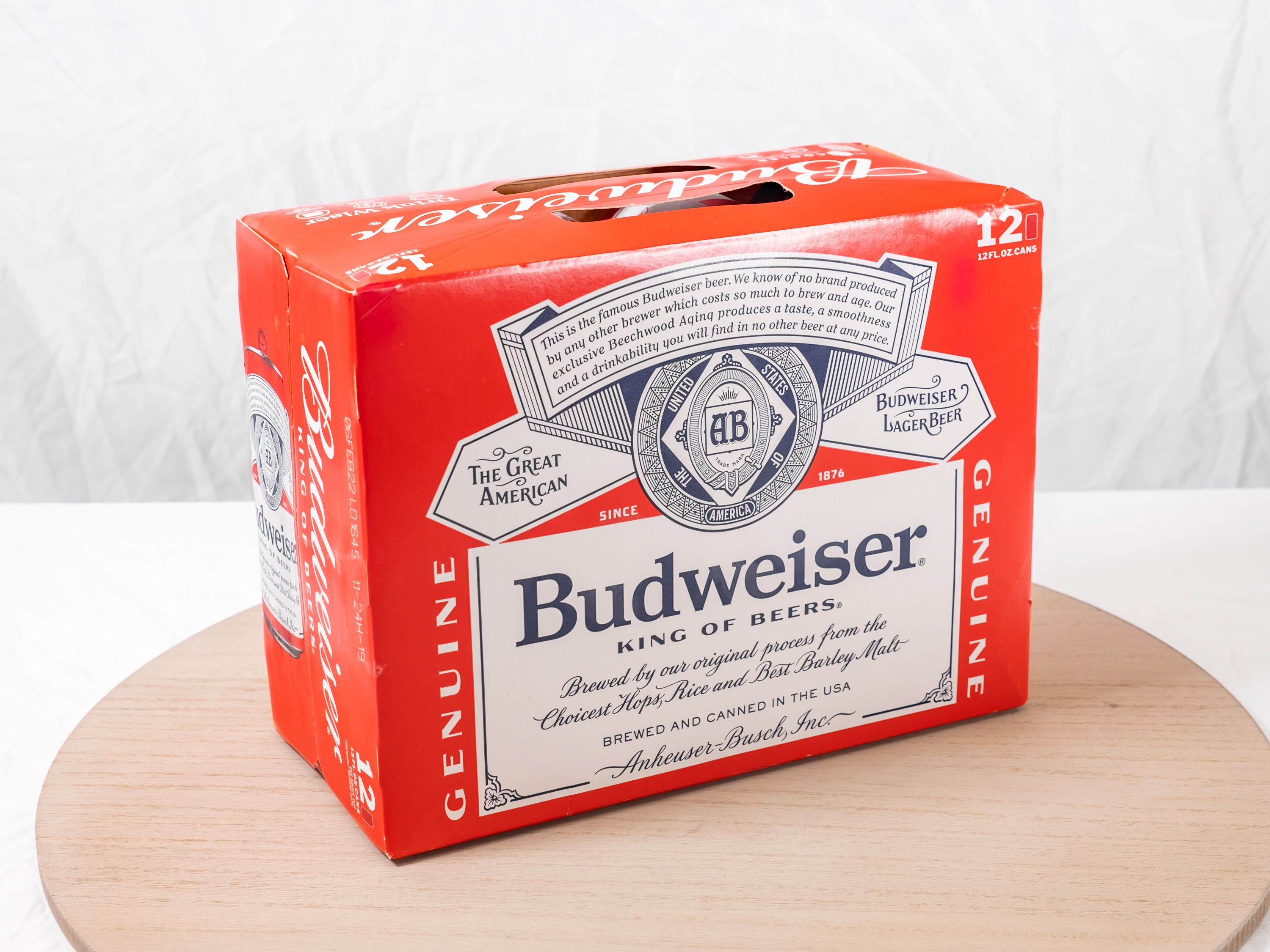 Order 12 Pack of Canned Budweiser food online from M & G Market store, Highland on bringmethat.com