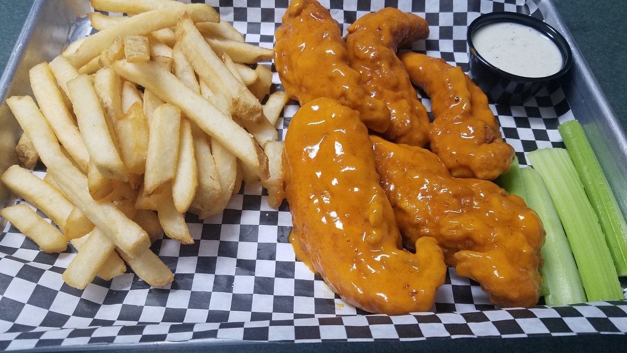 Order *Buffalo Chicken Tenders food online from The Distillery Restaurant store, Victor on bringmethat.com