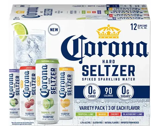 Order Corona Hard Seltzer Variety 12pk-12oz Cans food online from Sousa Wines & Liquors store, Mountain View on bringmethat.com