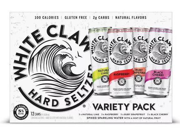 Order White Claw Variety Pack, 12pk-12oz can hard seltzer (5.0% ABV) food online from Pit Stop Liquor Mart store, El Monte on bringmethat.com