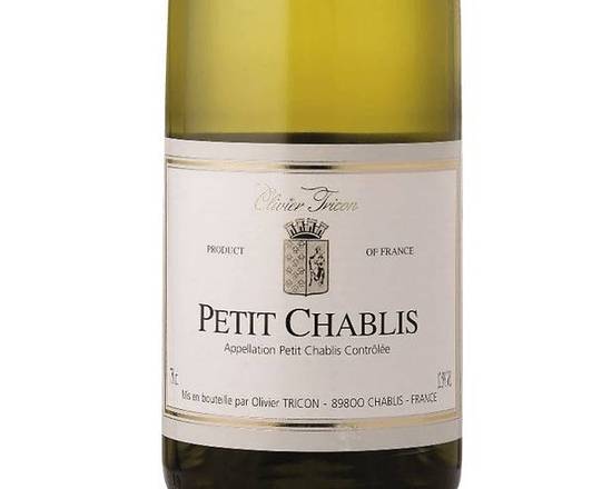Order Oliver Tricon, Petit Chablis  · 750 mL food online from House Of Wine store, New Rochelle on bringmethat.com