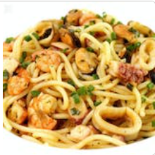 Order Pasta with Calamari and Shrimp food online from Casa Nino Pizza Bar store, Staten Island on bringmethat.com