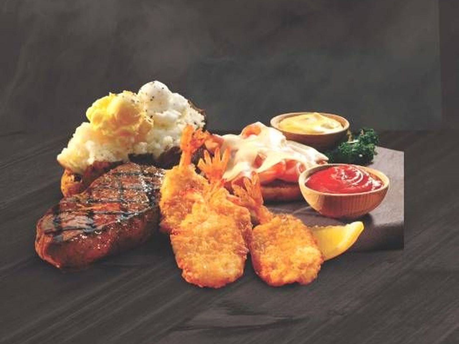 Order The Classic Trio food online from Sizzler store, Meridian on bringmethat.com