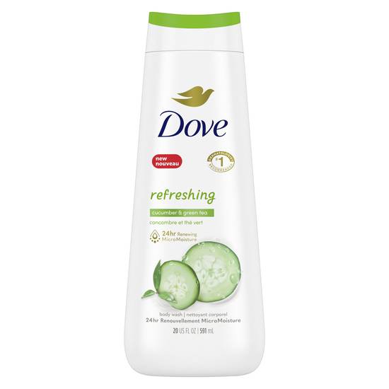 Order Dove Go Fresh Cucumber and Green Tea Body Wash for Dry Skin Sulfate Free Bodywash, 20 OZ food online from CVS store, MANKATO on bringmethat.com