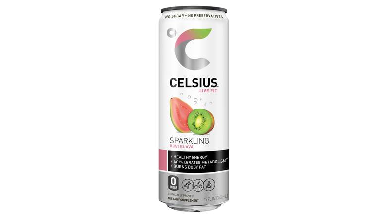 Order Celsius Sparkling Kiwi Guava Energy Drink food online from Route 7 Food Mart store, Norwalk on bringmethat.com