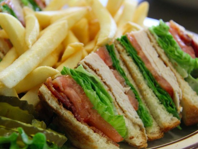 Order Club House Sandwich food online from Neal Coffee Shop store, San Mateo on bringmethat.com