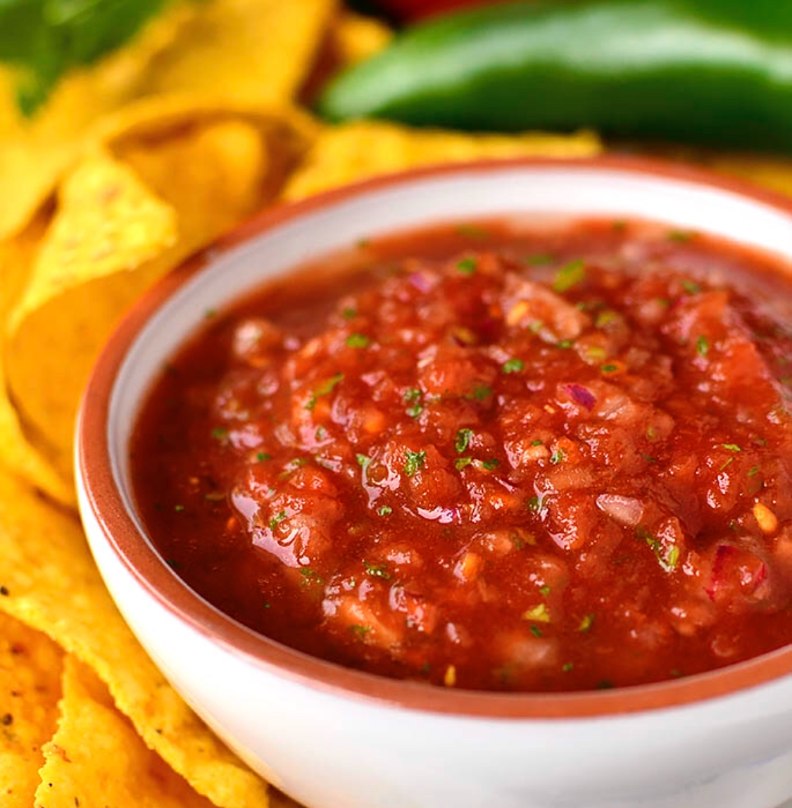 Order Organic In-House Chipotle Garlic Chunky Salsa food online from Buenos Tacos store, South Amboy on bringmethat.com
