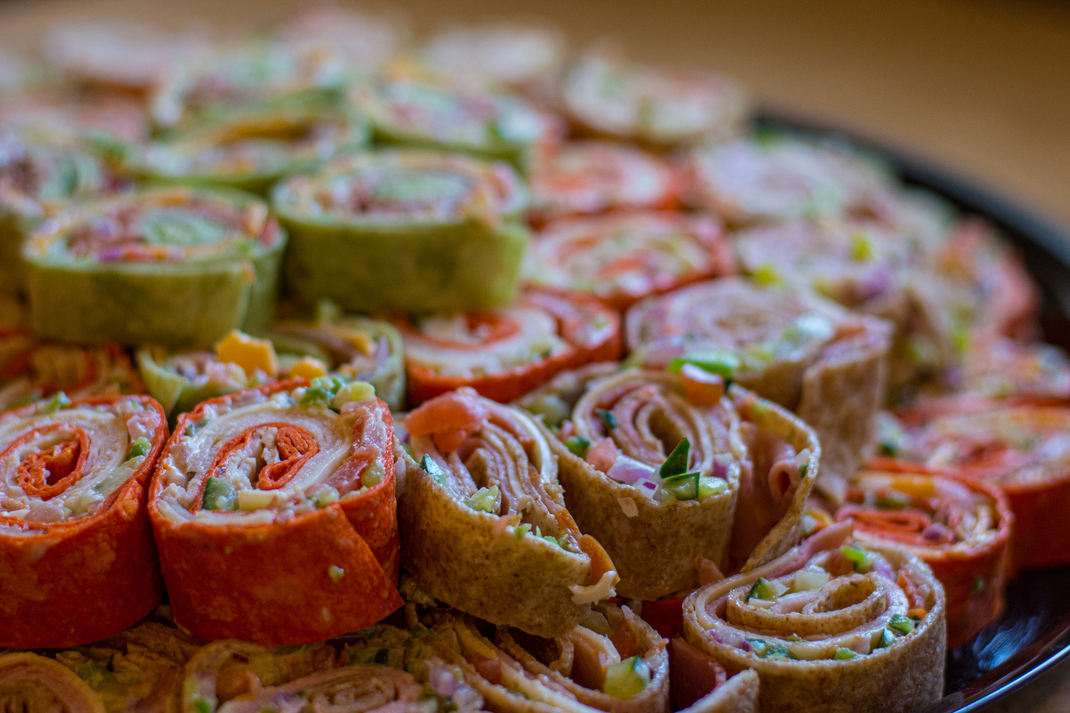 Order Pinwheel Tray food online from Jersey Boyz Subs & Deli store, Overland Park on bringmethat.com