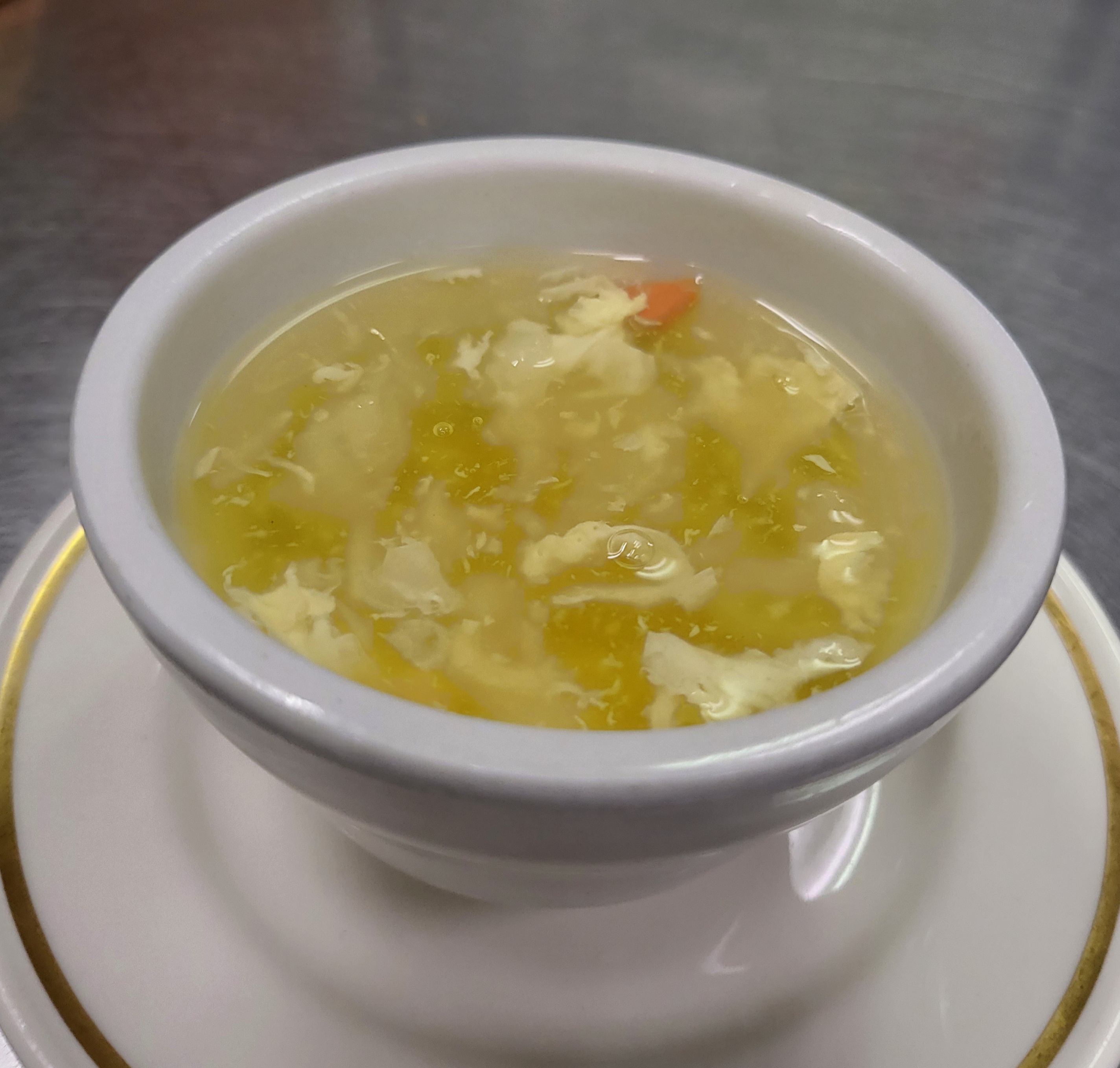 Order S01. Egg Drop Soup food online from Dragon Palace Chinese Restaurant store, Davenport on bringmethat.com